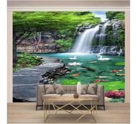 Three Dimensional Forest Waterfall Swan Lake 3D Wallpaper Luxury Home Dining Decor Paste Sofa Living Room The Wall for Bedroom Mural-250cm×170cm