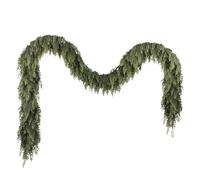 Three-Dimensional Layers: This Pine Garland Is Crafted With Three-dimensional Layers A Natural Green Gradient, Offering Depth And Realism To Your Christmas Atmosphere; Its Detailed Design Adds Eleganc