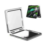 Three-Dimensional line Pocket Makeup Mirror,Small Portable Wallet Mirror, Perfect for Travel, Everyday Use