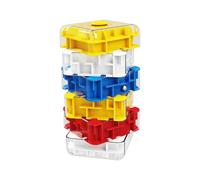 Three-dimensional Maze Ball, With Interactive Labyrinth Challenge, 5.7x12.2cm, Educational Puzzle Toy, Brain Teaser Cube, Portable Handheld Game, For Boys Girls Home School Travel Classroom Party