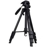 Three-Dimensional Pan-Tilt Aluminum Alloy Tripod Set, Tripod Portable Camera Multi-Function Digital Projector Bracket, Easy To Store, Take It When You Use It,Black
