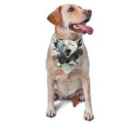 Three-Dimensional Polar Bear Printed Graphic Pet Triangle Scarf For Dogs & Cats, Adjustable Cute Pet Bandana For & Photo Shoots