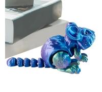 Three-Dimensional Printed Animal Figurine - 3D Realistic Animal Model, Artistic Desk Decoration | Exquisitely Articulated Cute Hamster Fidget Toys, Modern Wildlife Sculpture, Nature-Inspired Home Deco