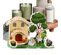 Three-Dimensional Puzzles for Kids | Architectural Building Cartoon Three-Dimensional Puzzle,Preschoolers Learning Parent-Child Crafting Project for Daycare, Travel, Home