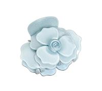 Three-Dimensional Rose Flower Hair Grab Clip - Stylish Shark Clip for Half-Tied Hairstyles(Lightblue)