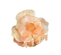 Three-dimensional rose hairpin, versatile temperament, fashionable and charming (Colorful Orange -8cm)