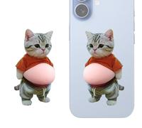 Three-dimensional Stickers for Scrapbook, Party Gifts with Cat Design with Crushed Belly | Animal Stickers - for Adults Children and Teenagers Computers and Laptops Diaries and Journals