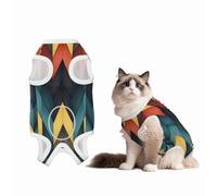Three-Dimensional Stripes Recovery Suit for Dogs Cats After Surgery, Soft Cotton Post-Surgery Suit for Male and Female Pet
