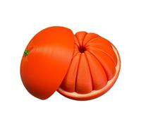 Three-Dimensional Toy | Expandable Chain Ball with Orange Twist - 3D Printed Stress Relief Toys for Adults, Desk, Home, Office, Birthday, Gift