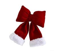 Three Dimensional Velvet Bow For Christmas Tree And Wreath Decoration, Designed To Enhance Festive Holiday Displays(Red bow (large))