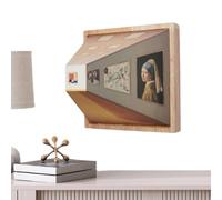 Three Dimensional Visual Effect Night Light,Wall Mounted Light No Drilling, Naked Eye Visual LED Lights with Three Color Light for Christmas Home Gallery Decor
