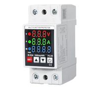 Three display intelligent over-under-voltage protector 1-63A adjustable self-repeating current-limiting -delay automatic reclosing metering circuit breaker overcurrent CHLT-614 for household mall powe
