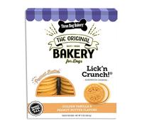 Three Dog Bakery Classic Cremes Baked Dog Treats, Golden with Peanut Butter Filling, 13 oz
