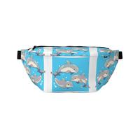 Three Dolphins Stylish Crossbody Belt Bag – Lightweight and Waterproof, with an Adjustable Shoulder Strap (80-150cm), Perfect for Travel, Shopping, and Outdoor Adventures.