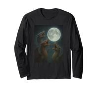 Three Dragons Howling at The Moon Vintage Long Sleeve T-Shirt