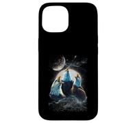 Three Eagles Howling At The Moon Funny Parody Eagle Case for iPhone 15