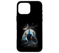 Three Eagles Howling At The Moon Funny Parody Eagle Case for iPhone 16 Pro Max