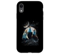 Three Eagles Howling At The Moon Funny Parody Eagle Case for iPhone XR
