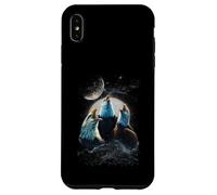 Three Eagles Howling At The Moon Funny Parody Eagle Case for iPhone XS Max
