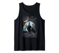 Three Eagles Howling At The Moon Funny Parody Eagle Tank Top