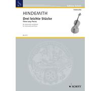Three Easy Pieces: Cello and Piano - Paperback NEW Hindemith, Paul 01/07/1985