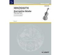 Three Easy Pieces: Cello and Piano - Paperback NEW Hindemith, Paul 01/07/1985