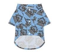 Three Elephants Laos Hawaii Shirt Print Dog Clothes T-Shirt Beach for Puppy Cat XS