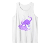 Three Eyed Baking Cat, Celestial Witchy Kitchen Art Tank Top