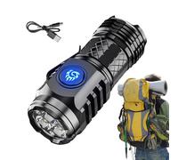 Three-Eyed monste minis Flashlight, Ultra Bright Portable Small LED Flashlight, Super Bright minis Torch, Rechargeable Flashlights High Lumens Flash Light