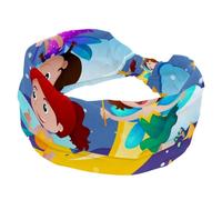 Three Fairies Flying over the Moon Soft Wide Headband, Headbands for Women Girls, Stretchy Knotted Headwraps, Fashion Sports Hairdband for Workout Yoga, Gym, Running