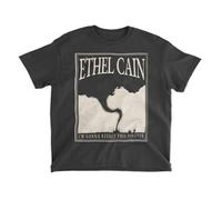 Three Feather Ethel Cain Merch Unisex T Shirt Grey Black XXL
