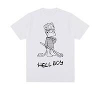 Three Feather Lil Peep Hellboy T Shirt M White L