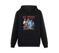 Three Feather Men's Vintage Alf Stewart Home & Away Long Sleeve Hooded Sweatshirt Hoodies with Drawstring Pockets Black XXL