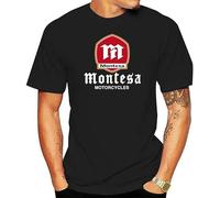 Three Feather Montesa Motorcycles Logo T-Shirt XL Black