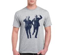 Three Feather Morecambe and Wise T Shirt Birthday Gift Grey S