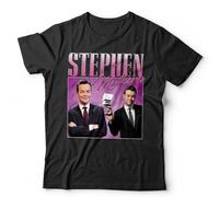 Three Feather Stephen Mulhern Appreciation Tshirt Unisex Homage Throwback Stag Hen Do Funny Black M