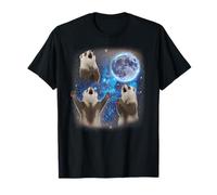 Three Ferrets Howling at The Moon Weird Meme Ferret T-Shirt