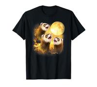 Three ferrets Howling At The Moon yellow tie dye ferret T-Shirt