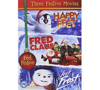 Three Festive Movies: Happy Feet / Jack Frost / Fred Claus [DVD]