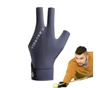 Three Finger Billiard Gloves - Three Finger Gloves, Non-Slip Breathable Gloves | Left Hand Pool Cue Gloves with Sweat Absorption, Non-Slip Billiard Gloves for Left Hand Protection