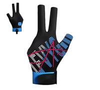 Three Finger Billiards Gloves - Pool Cue Unisex Sport Three Finger Gloves | Elastic Ice Silk Fabric Billiard Equipment for Amateur and Professional Players