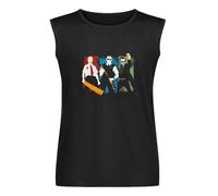 Three Flavours Cornetto Trilogy Shaun of The Dead Men Cotton Hot Fuzz Tops The World's End Tshirt Men's Vests Tank Tops O-Neck 100% Cotton Undershirts Unisex Sleeveless T-Shirt XXXL Black