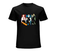 Three Flavours Cornetto Trilogy Shaun of The Dead Men Hot Fuzz Tops The World's End Tees 100% Cotton Short Sleeve T-Shirt Black S