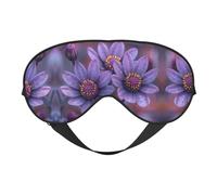Three Flowers 1 Print Eye Mask,Silk-Like Sleep Mask,Night Sleeping Mask for Men Women,for Sleep Relaxation