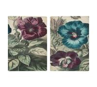 Three Flowers Painting Passport Card Holder Travel Passport Covers Case Pu Passport Book Cover Passport Wallet Cover Case Passport Protective Cover Unisex Passport Protector, style, 20.3x13.8cm
