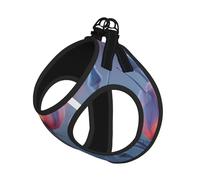 Three Flowers Print Adjustable Reflective Harness Leash Set For Cats, Dogs And Small Pets, Soft Breathable Mesh Walking Vest With Escape-Proof Lead