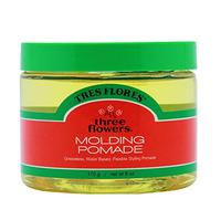 Three Flowers - Tres Flores Molding Pomade Greseless, Water Based, Hair Styling Product, 6 oz/170 g