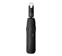 Three Fold Automatic Opening and Closing Buckle Umbrella Compact Umbrella Automatic Opening and Closing Folding Umbrella Umbrella Stroller for Infant to Toddler (Black, One Size)