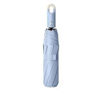 Three Fold Automatic Opening and Closing Buckle Umbrella Compact Umbrella Automatic Opening and Closing Folding Umbrella Umbrella Stroller for Infant to Toddler (Sky Blue, One Size)