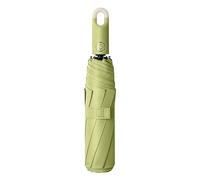 Three Fold Automatic Opening and Closing Buckle Umbrella Compact Umbrella Automatic Opening and Closing Folding Umbrella Umbrella Stroller for Infant to Toddler (Green, One Size)